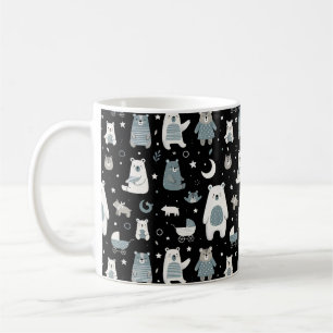 Muster der Bärenfamilie Kaffeetasse