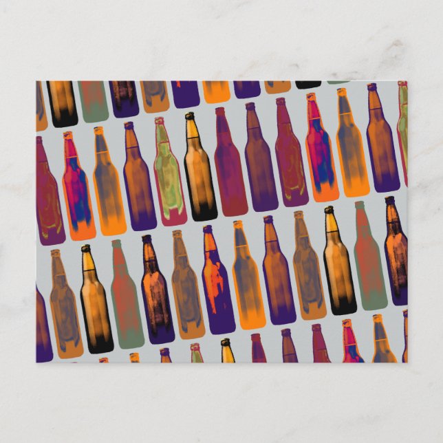 Muster der BEER-Flaschen Postkarte (Vorderseite)
