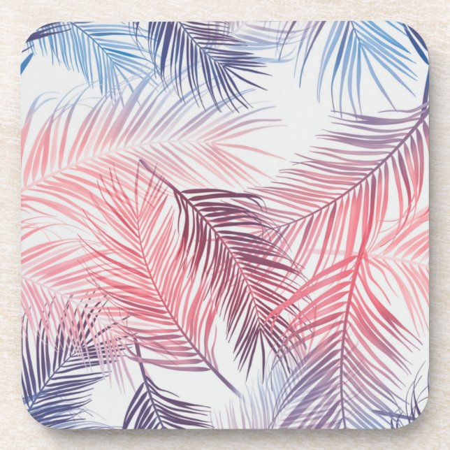 Muster der Blätter Getränkeuntersetzer (Vorderseite)