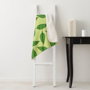 Muster der Blätter, Leaf-Muster, Frühjahrsvorschau Sherpadecke