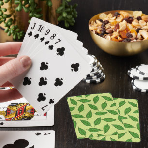 Muster der Blätter, Leaf-Muster, Frühjahrsvorschau Spielkarten