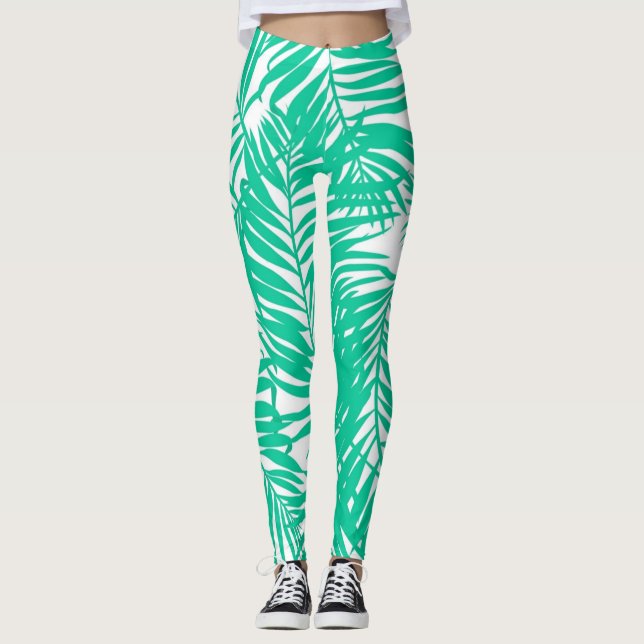 Muster der Blätter Leggings (Vorderseite)
