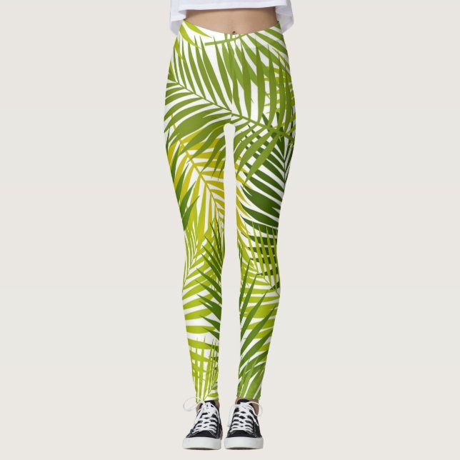 Muster der Blätter Leggings (Vorderseite)
