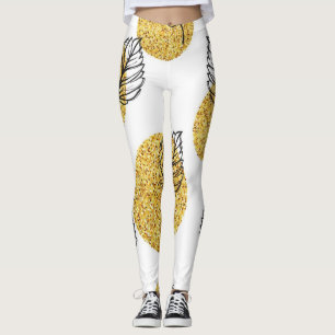 Muster der Blätter Leggings