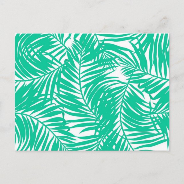 Muster der Blätter Postkarte (Vorderseite)