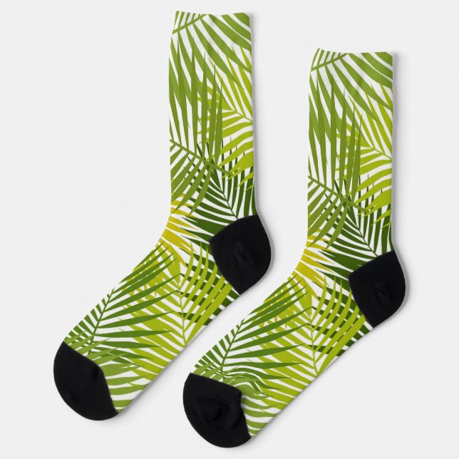 Muster der Blätter Socken (Linkes Detail)
