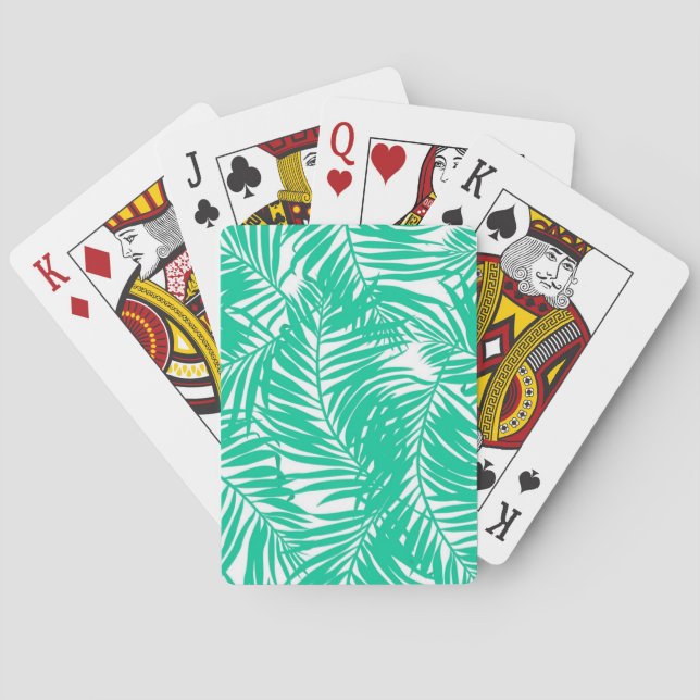 Muster der Blätter Spielkarten (Rückseite)