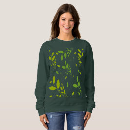 Muster der Blätter Sweatshirt