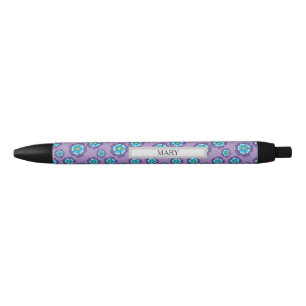 Muster der Blauen Blumen für Violet Kugelschreiber