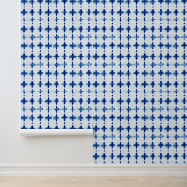 Muster der blauen Gefärbte Krawatte Tapete (Anwendung)