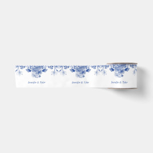Muster der blauen und weißen China Satinband