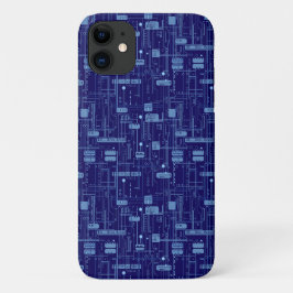 Muster der Blue Circuit-Karte Case-Mate iPhone Hülle