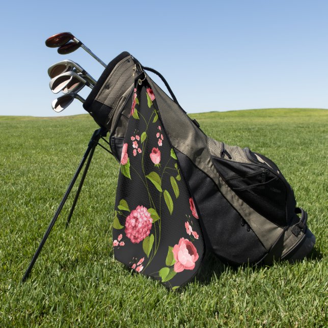 Muster der Blume 18 Golfhandtuch (Gras)