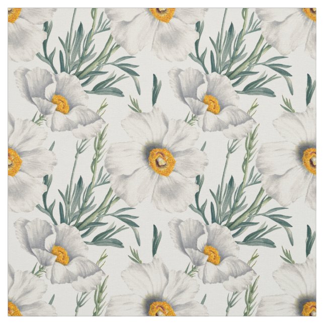 Muster der Blume des Baummohns Stoff (Muster)
