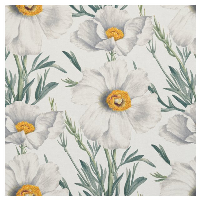 Muster der Blume des Baummohns Stoff (Muster)