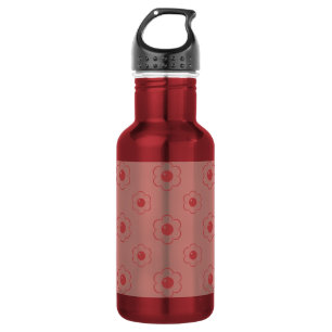 Muster der Blume des Cartoon Edelstahlflasche