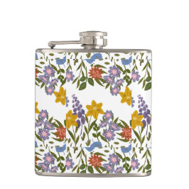 Muster der Blume Flachmann