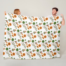 Muster der Blume Fleecedecke