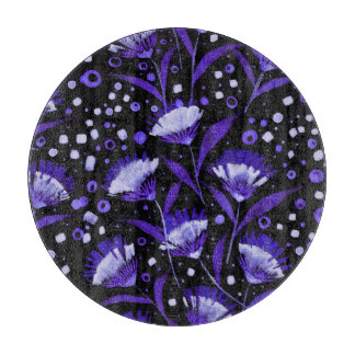 Muster der Blume für die abstrakte Aquarellkarnati Schneidebrett