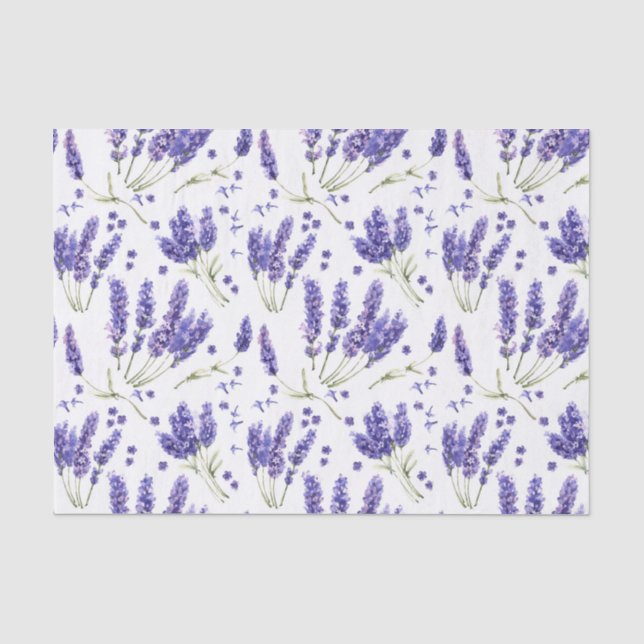 Muster der Blume für Lavendel Seidenpapier (Vorderseite)