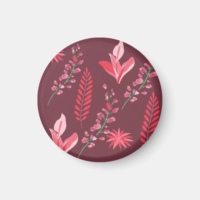 Muster der Blume Magnet (Vorne)