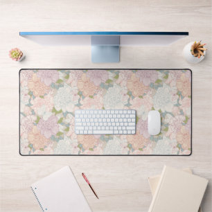 Muster der Blume Pastel Peony & Butterfly Schreibtischunterlage