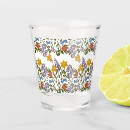 Muster der Blume Schnapsglas