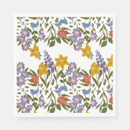 Muster der Blume Serviette