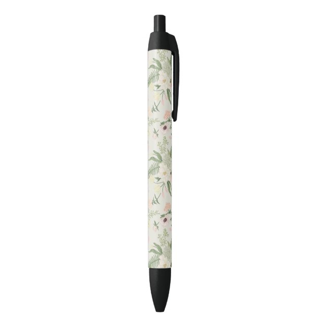 Muster der Blume "Soft Minze Green Garden" Kugelschreiber (Unterseite (Vertikal))