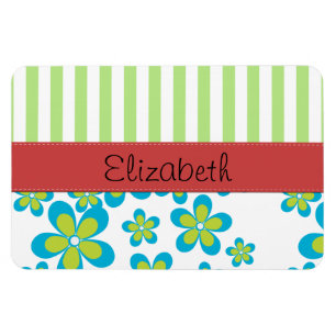Muster der Blume, Streifen, Streifen, Streifen, Na Magnet