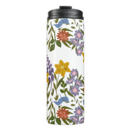 Muster der Blume Thermosbecher