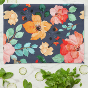 Muster der Blumenoberfläche - Mode-Dekorationsfede Geschirrtuch