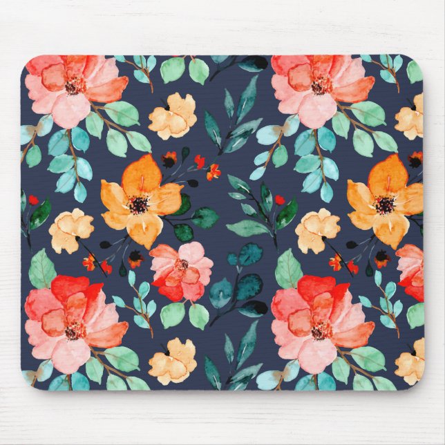 Muster der Blumenoberfläche - Mode-Dekorationsfede Mousepad (Vorne)