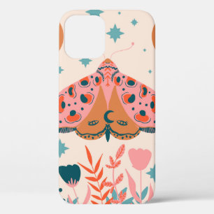 Muster der Bright Folk Art Moths Case-Mate iPhone Hülle