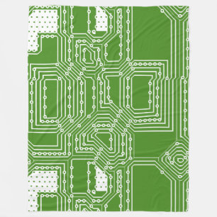 Muster der Computerplatine Fleecedecke