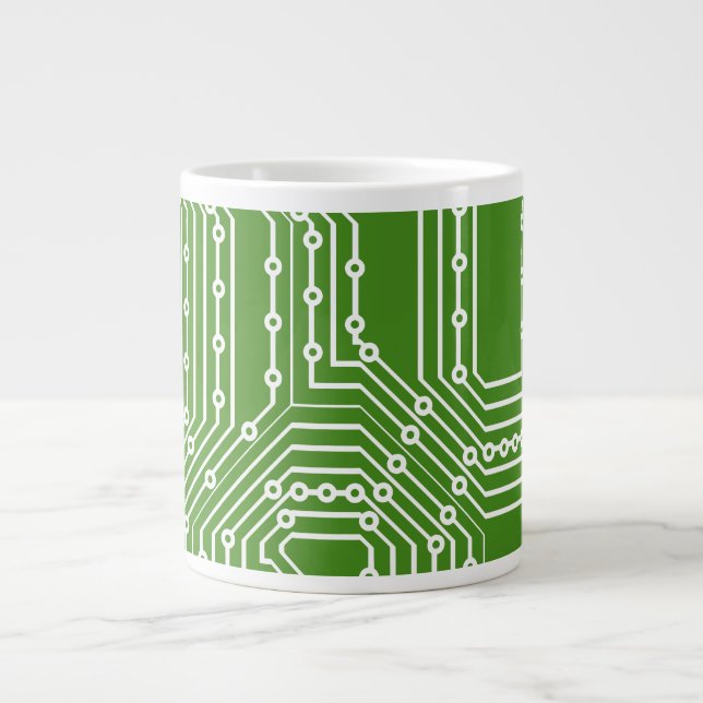 Muster der Computerplatine Jumbo-Tasse (Vorderseite)