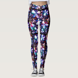 Muster der Crackle-Blume Multicolor 1 Leggings