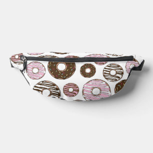 Muster der Donuts, rosa Donuts, braune Donuts Bauchtasche