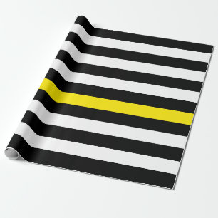 Muster der dünnen gelben Linie, die das Flag-Muste Geschenkpapier
