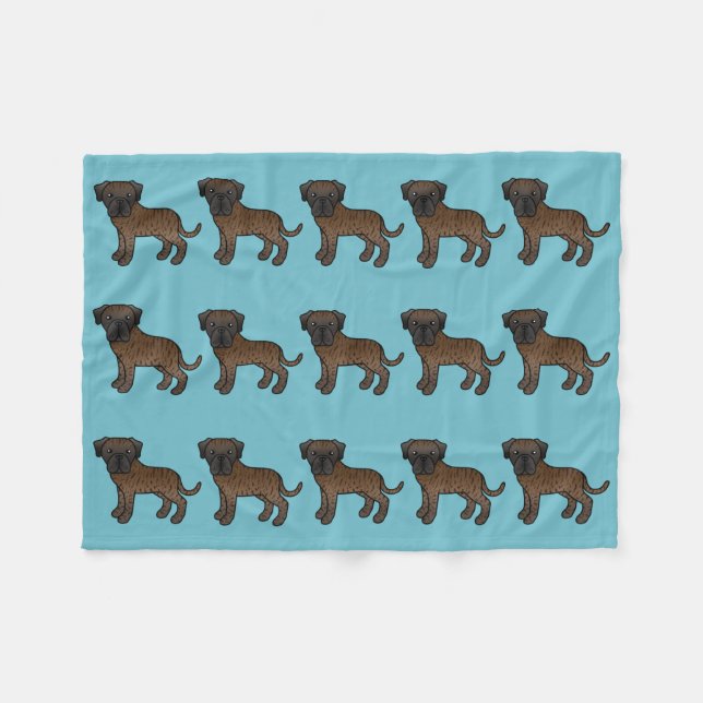 Muster der englischen Mastiff Rasse Hunde Fleecedecke (Vorderseite (Horizontal))