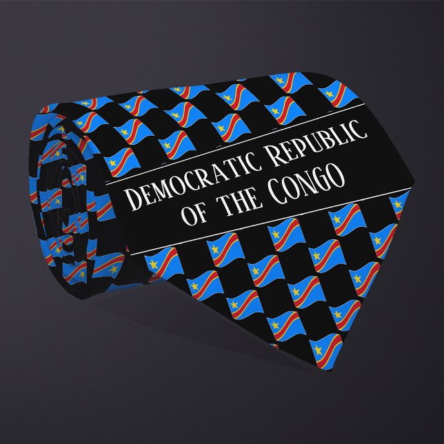 Muster der Flagge der Wavy in der Demokratischen R Krawatte (Von Creator hochgeladen)