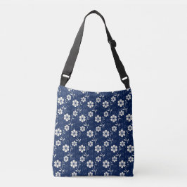 Muster der Floral Monogramm Tragetaschen Mit Langen Trägern