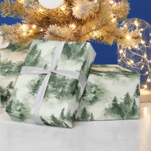 Muster der französischen Toilbaumen Geschenkpapier