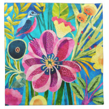 Muster der Funky Bird-Blume