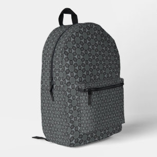 Muster der geometrischen Blume aus Stahl Bedruckter Rucksack