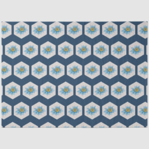 Muster der geometrischen Blume Seidenpapier