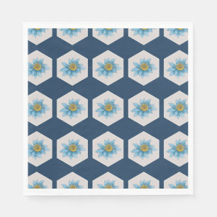 Muster der geometrischen Blume Serviette