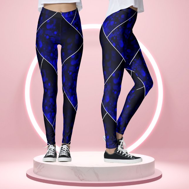 Muster der geometrischen Leuchtlinie für Abstrakte Leggings (Von Creator hochgeladen)