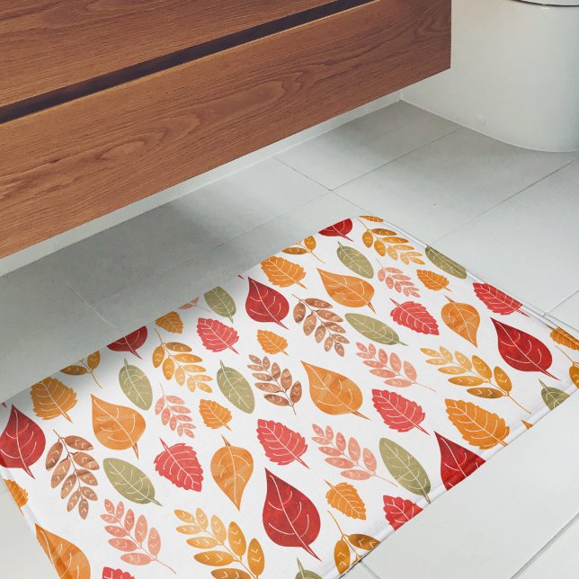 Muster der gestrichenen Herbstleaves Badematte (Autumn Leaves Pattern Bath Mat)