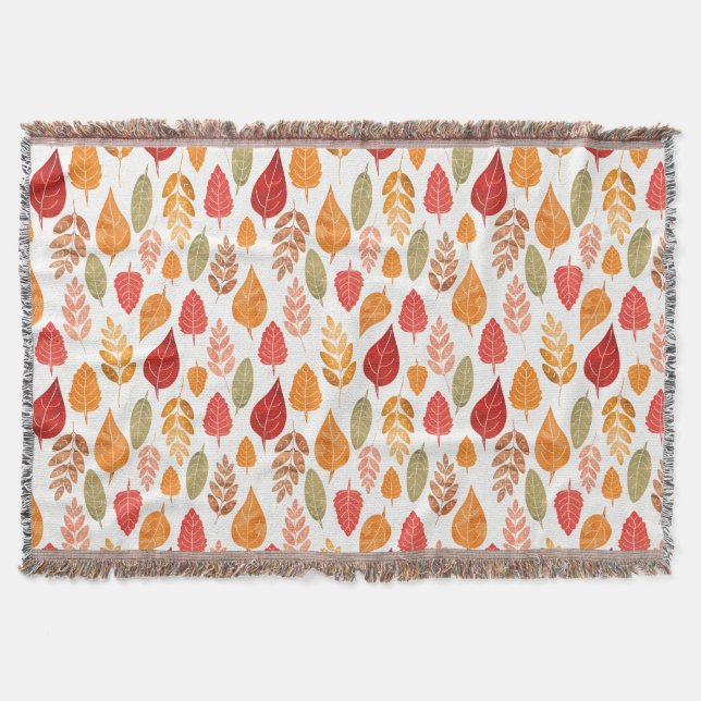 Muster der gestrichenen Herbstleaves Decke (Vorderseite)